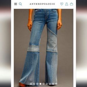 Pilcro Supermodel Mid-Rise Flare Jeans Sz 27